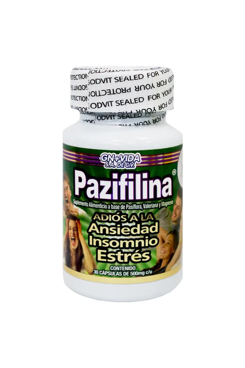 Cápsulas Pazifilina con Pasiflora, Valeriana y Magnesio