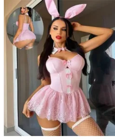L-G3521 COORDINADO SEXY PINK BUNNY