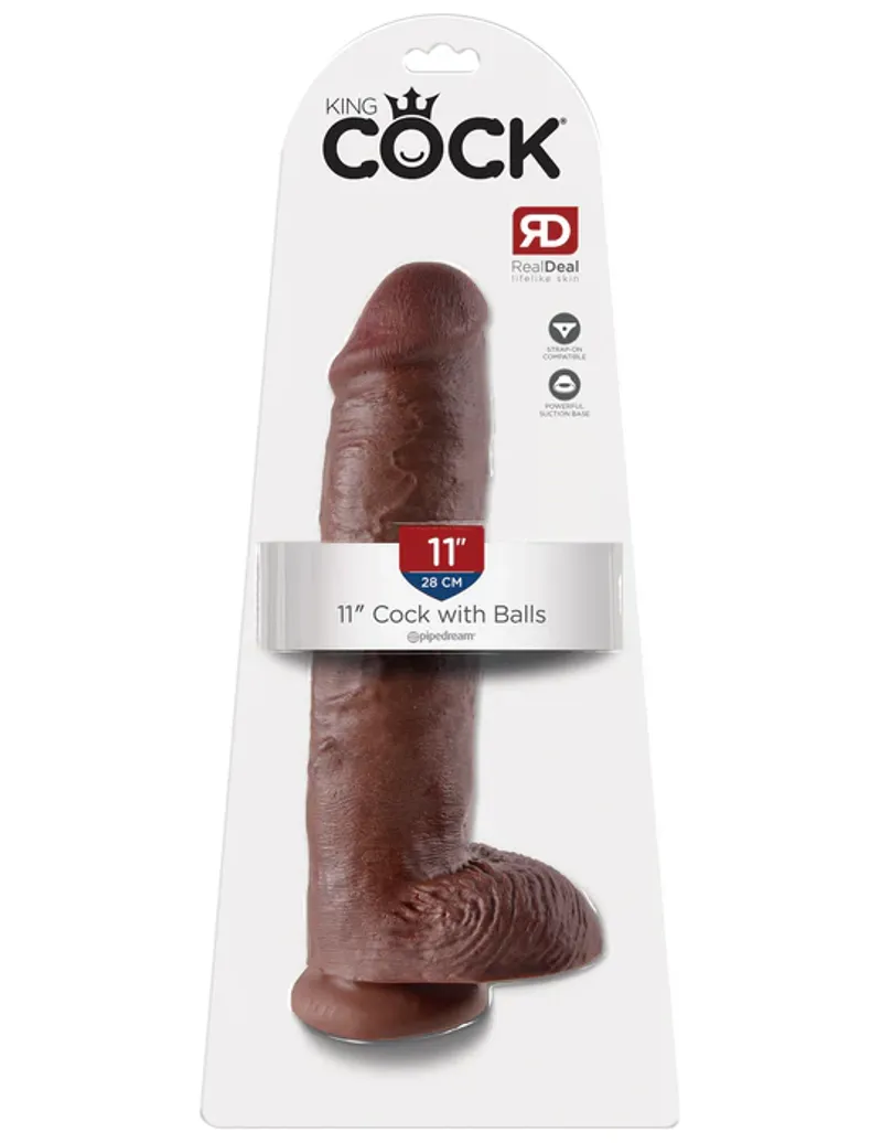 King cock 11" Cock with balls.