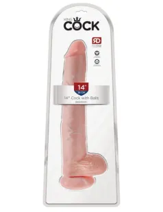 PD5534-21 KIng cock 14" Cock with Balls