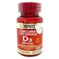 CAPS. CURCUMA VITAMINA D3 C/30 GODVIT