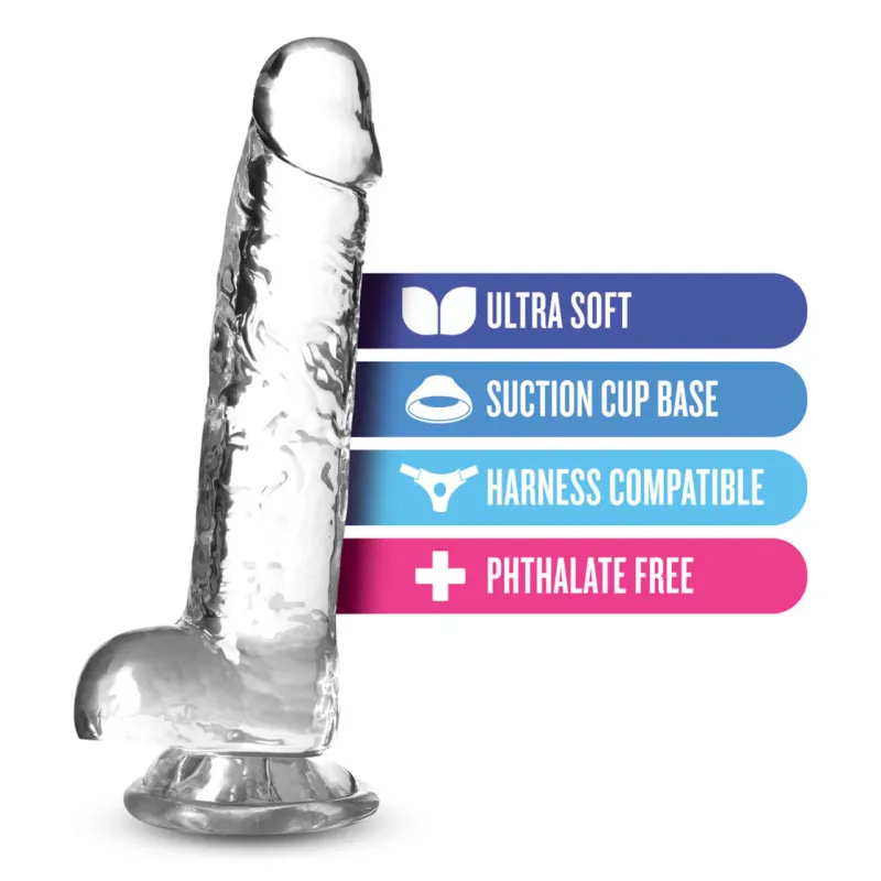 Dildo transparente clear - 7" Crystalline Dildo - Diamond BL-51609