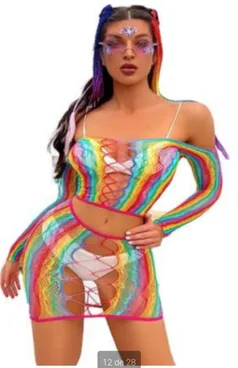 MEW344 CONJUNTO DE RED MULTICOLOR
