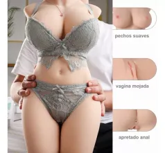 Muñeca sexual pechos vagina y ano Tridimensional 40 cm
