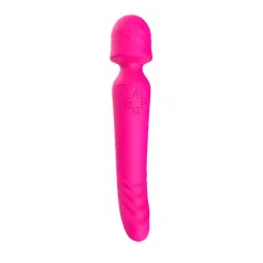 Masajeador flexible de silicón 9 Funciones silencioso Térmico Recargable