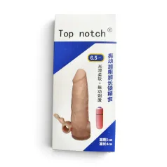 00559 Top Notch Sleeve Vibrating 6.5 Flesh